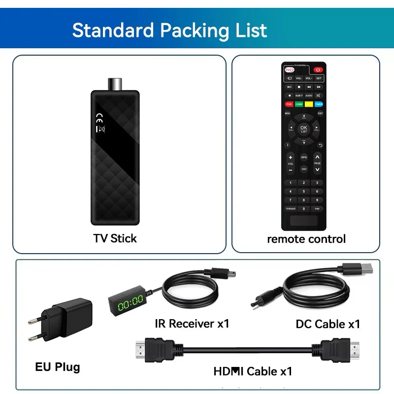 Dluxury U8mini Digital DVB T2 DVB C TV Decoder Set top box Support Free TV Channels 7Days EPG for Spain France Itlay ect