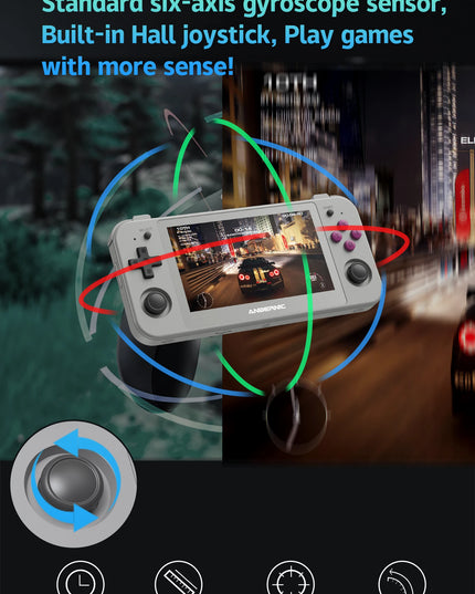 ANBERNIC RG505 Handheld Game Console 4.95″ OLED Touch Screen Android 12 OS Portable Video Game Console Hall Joyctick OTA Update