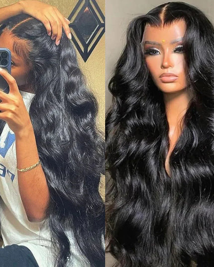 13x6 13x4 Body Wave Lace Front Wigs Human Hair PrePlucked Transparent Lace Frontal Wigs Human Hair Wigs With Baby Hair For Women