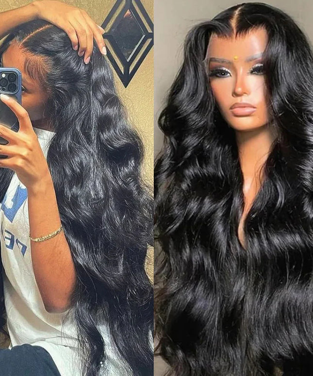 13x6 13x4 Body Wave Lace Front Wigs Human Hair PrePlucked Transparent Lace Frontal Wigs Human Hair Wigs With Baby Hair For Women