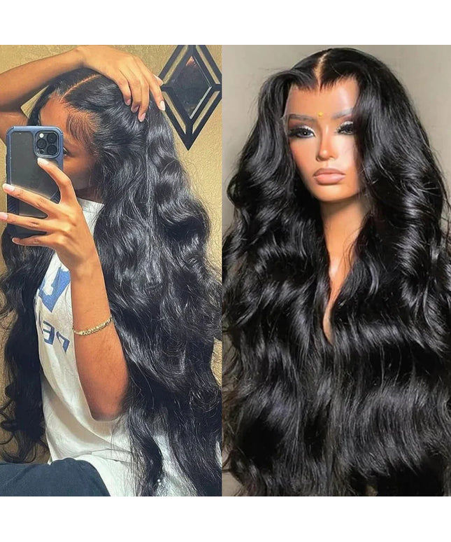 13x6 13x4 Body Wave Lace Front Wigs Human Hair PrePlucked Transparent Lace Frontal Wigs Human Hair Wigs With Baby Hair For Women