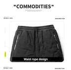 Down Pants Casual Men Pants Thickened Fleece Pants Loose Sportswear Winter Warm Clothes Men Casual Clothes