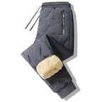 Winter Down Cotton Pants Men's Outdoor Plush Thick Velvet Warm Sports Pants Lambswol Casual Waterproof Windproof Ski Pants 7XL