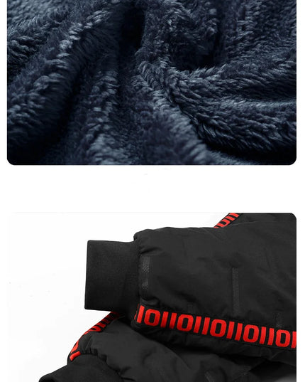 Winter Lambswool Down Pants Warm Thicken Sweatpants Men Fashion Joggers Water Proof Casual Pants Men Brand Plus Fleece Trousers