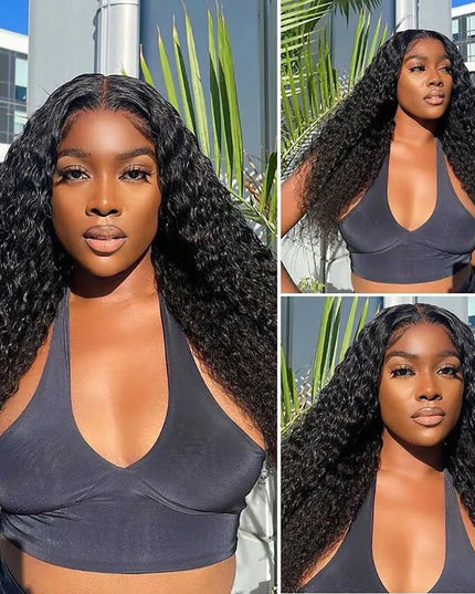 30 Inch Water Wave Glueless Wig Human Hair Ready To Wear 6X4 Glueless Wigs Human Hair Brazilian Human Hair Wigs PreCut For Women