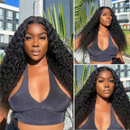 30 Inch Water Wave Glueless Wig Human Hair Ready To Wear 6X4 Glueless Wigs Human Hair Brazilian Human Hair Wigs PreCut For Women