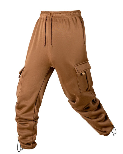 Men's Joggers Pants Loose Drawstring Long Pants Men Multi-pocket Sweatpants Casual Cargo Trousers For Men Fitness