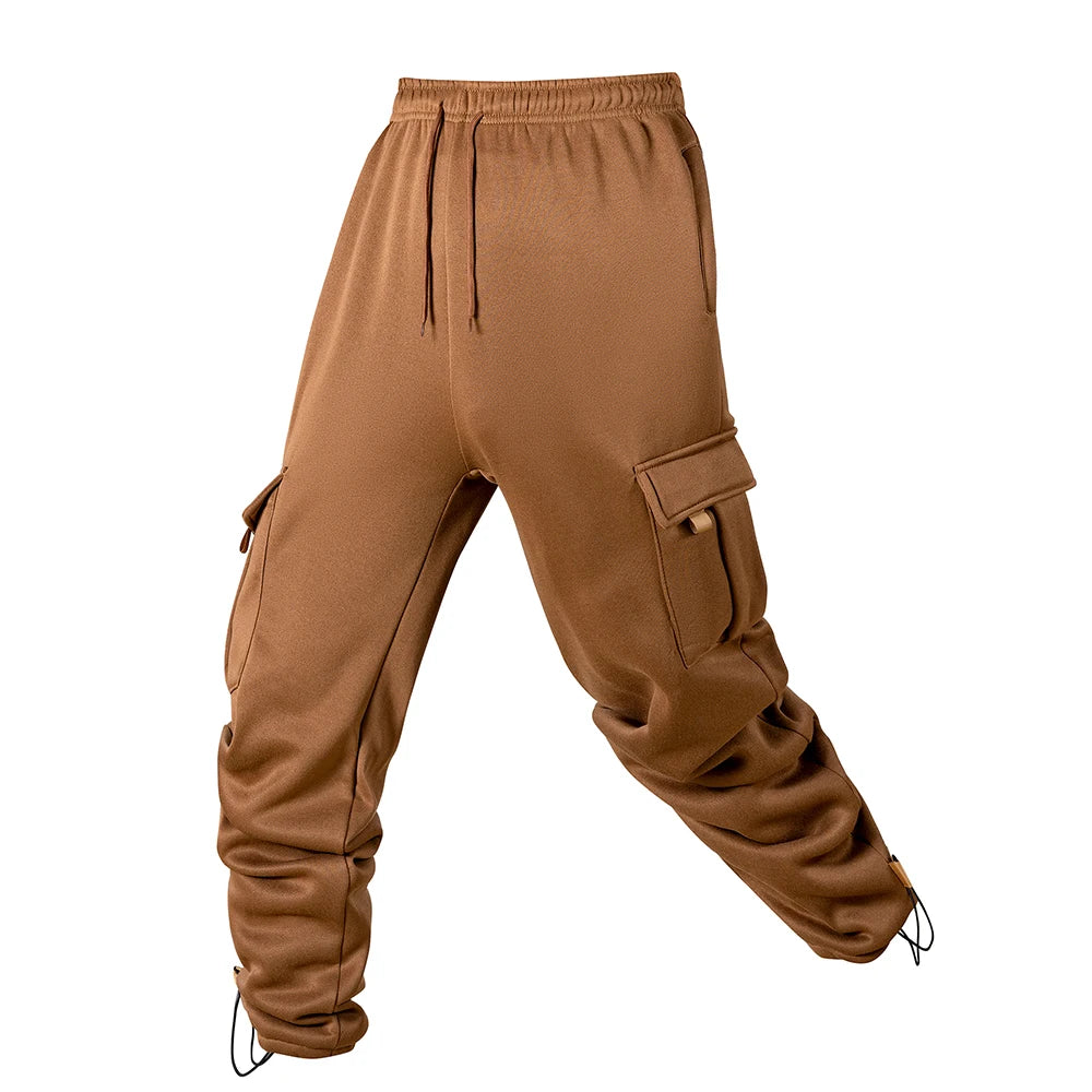 Men's Joggers Pants Loose Drawstring Long Pants Men Multi-pocket Sweatpants Casual Cargo Trousers For Men Fitness