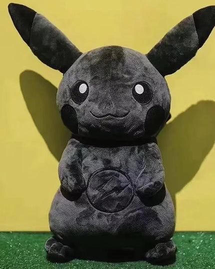 30CM Pokemon X Fragment Anime Character Dark Pikachu Doll Kawaii Pop Doll Black Pikachu Pillow Birthday Gift Female