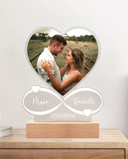 Personalized Anniversary Women Men Couples Gifts Custom Photo Love Frame Acrylic Plaque Valentine's Day Giftware for Him Her