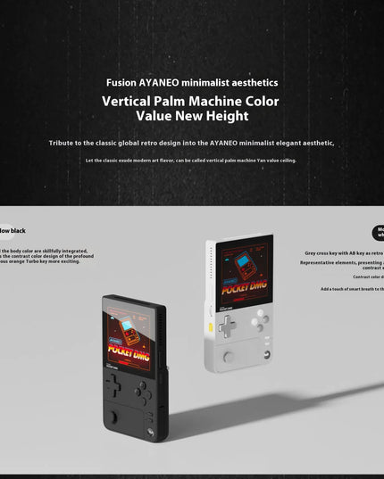 AYANEO Pocket DMG Game Console 3.92Inch OLED 1240*1080 Resolution Screen 6000mAh Gyroscope Custom Handheld Game Consoles Gifts