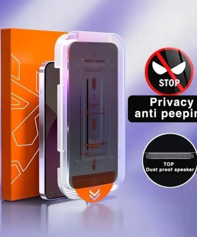 2Pcs Privacy Tempered Glass Screen Protector for IPhone 15 14 13 12 11 16 Pro Max Plus Anti-Spy Dust free Installation Protector