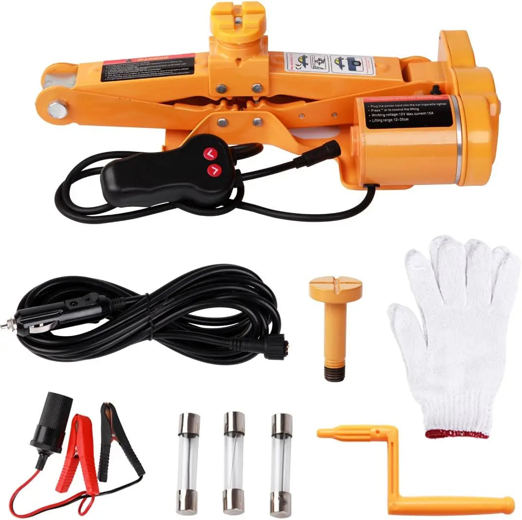 Electric Car Floor Jack 3 Ton All-in-one Automatic 12v Scissor Lift Jack for Tire Change Replacement