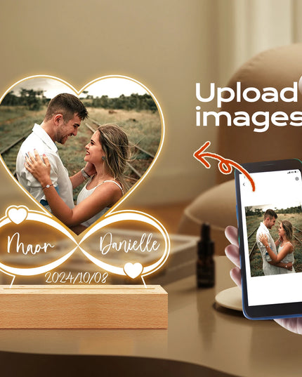 Personalized Anniversary Women Men Couples Gifts Custom Photo Love Frame Acrylic Plaque Valentine's Day Giftware for Him Her