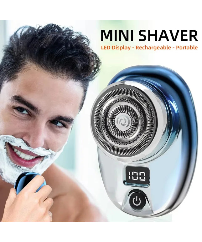 Mini Electric Razor Wet and Dry Washable Razor Fast Charging Digital Display Portable Electric Shaver 1 Hour Charge Time Upgrade