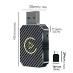 Wireless Carplay Android Auto Adapter 2 in 1 Mini Box Plug&Play Wireless Dongle BT WiFi for Wired CarPlay/Andriod Auto Cars