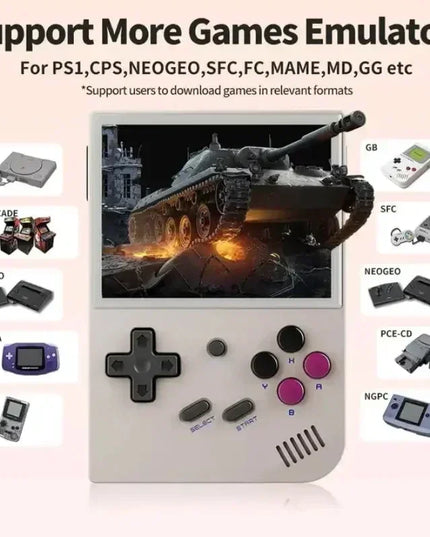RG35XX Handheld Game Console 3.5 inch IPS Screen Linux System 64G/128G TF Card Built-in 5470+ Games Miyoo Handheld Game Player