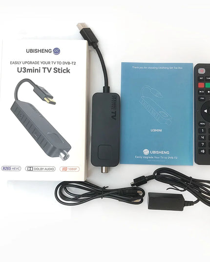 UBISHENG U3mini DVB T2 DVB C Digital TV Decoder HD Free TV Channels 7Days EPG TV Tuner for Spain France Itlay Columbia ect