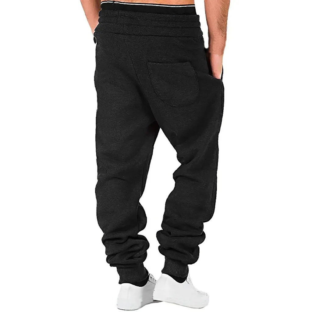 Men's Winter Warm Thermal Trousers Casual Athletic Fleece Pants Jogging Pants Men Sport Discovery Channel Pants Hot Overalls
