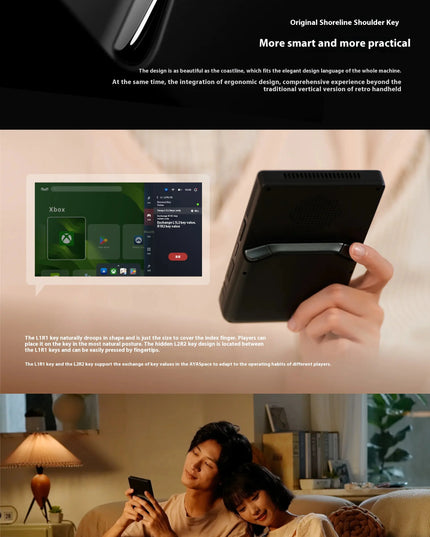 AYANEO Pocket DMG Game Console 3.92Inch OLED 1240*1080 Resolution Screen 6000mAh Gyroscope Custom Handheld Game Consoles Gifts