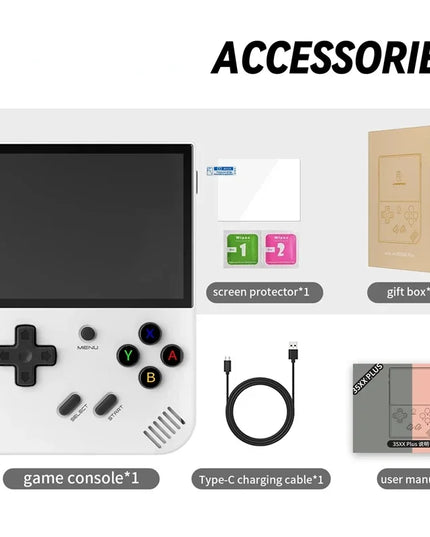 RG35XX Handheld Game Console 3.5 inch IPS Screen Linux System 64G/128G TF Card Built-in 5470+ Games Miyoo Handheld Game Player