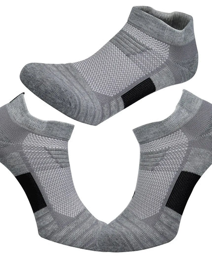 3 Pairs Sports Socks Men Women Short Running Socks Performance Ankle Cushion Wear-resistant Anti Slip Basketball Casual Socks