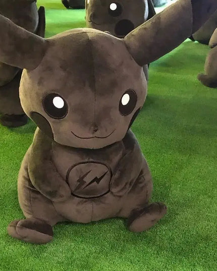 30CM Pokemon X Fragment Anime Character Dark Pikachu Doll Kawaii Pop Doll Black Pikachu Pillow Birthday Gift Female