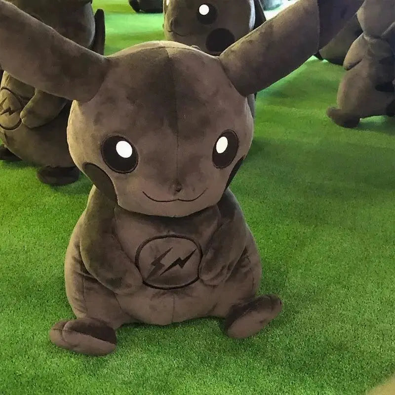 30CM Pokemon X Fragment Anime Character Dark Pikachu Doll Kawaii Pop Doll Black Pikachu Pillow Birthday Gift Female