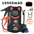 5-in-1 Multifunctional Air Pump Jump Starter with Air Compressor 3000A Peak/150PSI Battery Jump Starter Digital Tire Inflator