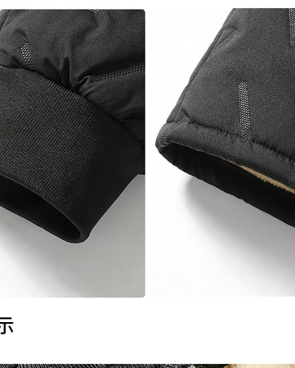 Winter Down Cotton Pants Men's Outdoor Plush Thick Velvet Warm Sports Pants Lambswol Casual Waterproof Windproof Ski Pants 7XL