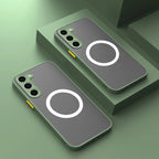 Matte Magnetic For Samsung Galaxy S24 S23 S22 S21 S20 Ultra Plus FE A54 A53 A13 Note 20 10 5G Case Frosted Wireless Charge Cover