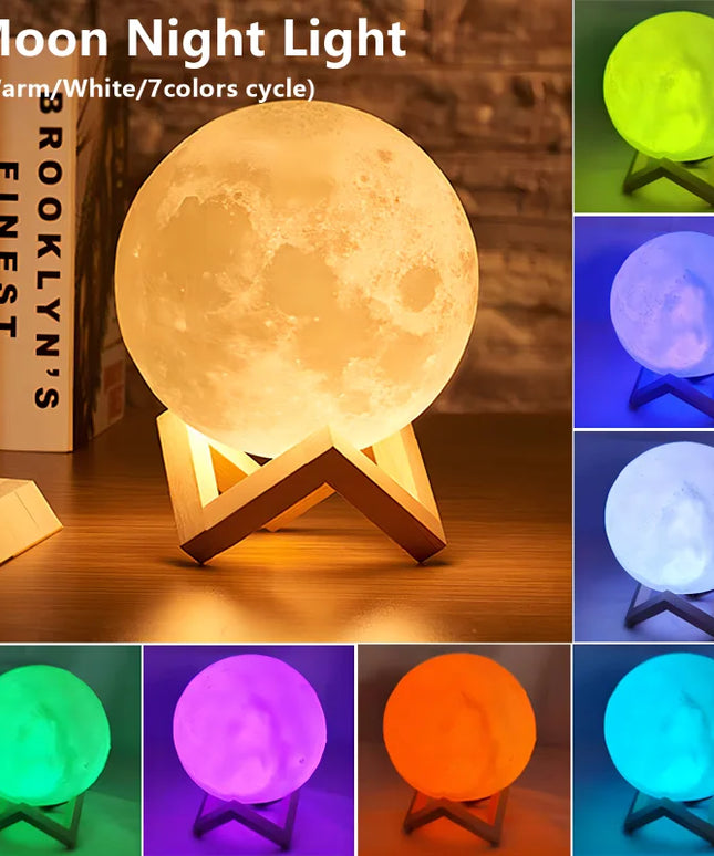 Book Light LED Moon Light Galaxy Light, Moon Night Light, Girl, Boy, Child Birthday Gift, Bedroom Decoration Indoor lighting