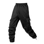 Men's Joggers Pants Loose Drawstring Long Pants Men Multi-pocket Sweatpants Casual Cargo Trousers For Men Fitness