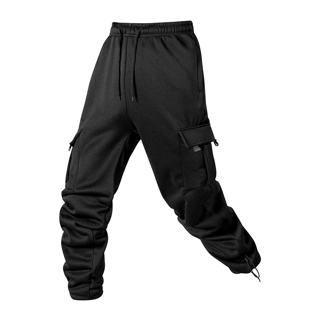Men's Joggers Pants Loose Drawstring Long Pants Men Multi-pocket Sweatpants Casual Cargo Trousers For Men Fitness