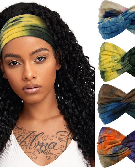 TERSE Extra Wide Headbands for Women Sport Yoga Workout Turban Headband Fashion Hairband Non Slip