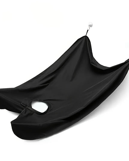 Beard Bib Apron For Men, Beard Trimming Catcher Bib For Shaving & Hair Clippings, Waterproof Non-Stick Hair Catcher Grooming Cloth With 2 Suction Cups