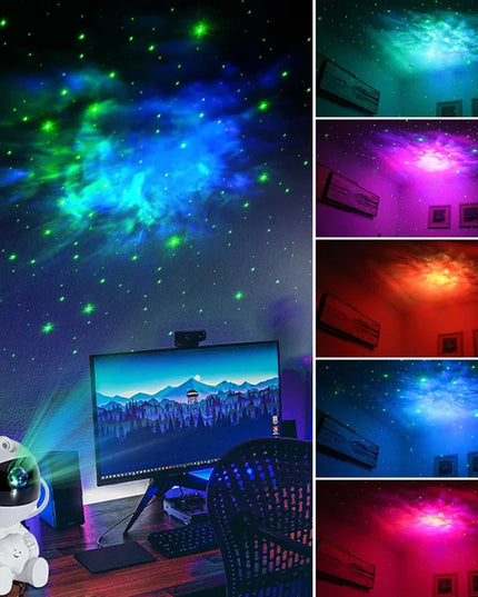 Astronaut Galaxy Projector Star Projector Galaxy Night Light Space Buddy Projector with Nebula Remote Control for Bedroom Home