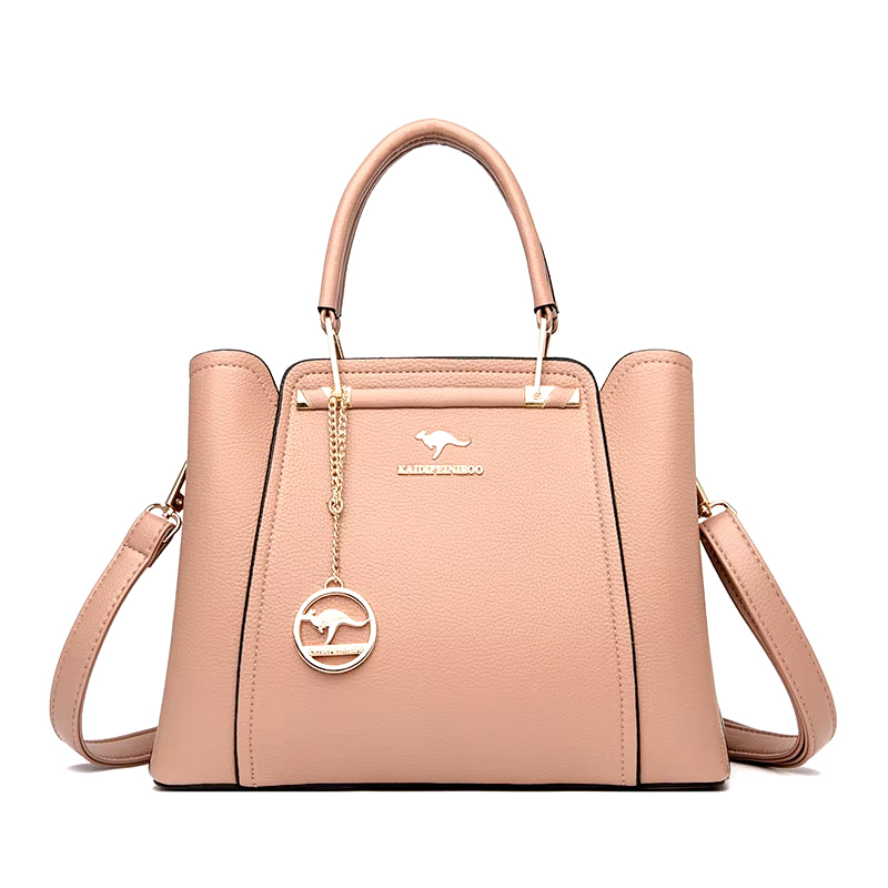 Luxury 3-Layer Leather Handbags for Women - Designer Crossbody Tote Bag with Large Capacity 2024