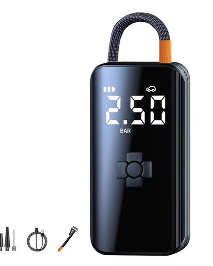 Wireless Electric Air Compressor for Tires - Inflator Pump for Motorcycles, Bicycles, Boats, and Inflatable Balls