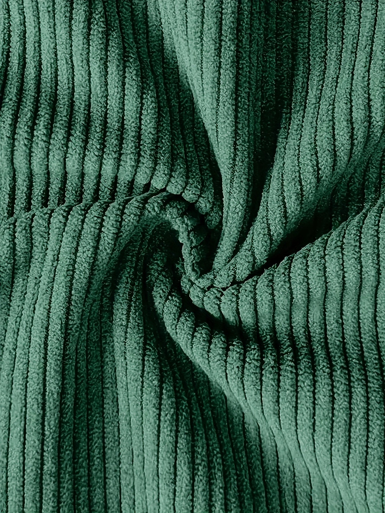 Men'S Casual Jacket for Autumn And Winter, Featuring a Loose Fit, Corduroy Fabric, Stand-Up Collar, Long Sleeves, And Button- Design.