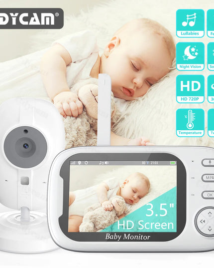New 3.5 Inch Wireless Video Baby Monitor Night Vision Temperature Monitoring 2 Way Audio Talk Baby Nanny Security Camera