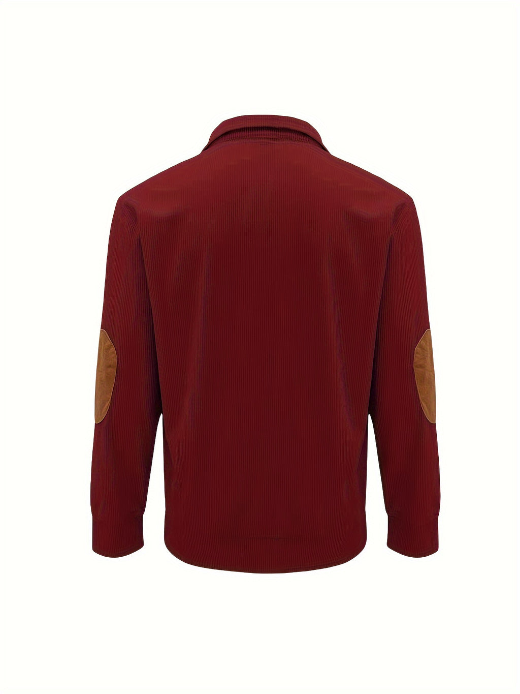 Men'S Casual Jacket for Autumn And Winter, Featuring a Loose Fit, Corduroy Fabric, Stand-Up Collar, Long Sleeves, And Button- Design.