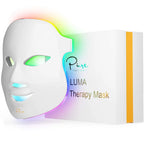LED Light Therapy Luma Mask, 7 Advanced Lights Therapy, Timer, Remote Control, Anti-Aging, All Skin Types