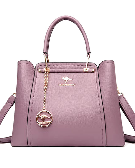 Luxury 3-Layer Leather Handbags for Women - Designer Crossbody Tote Bag with Large Capacity 2024