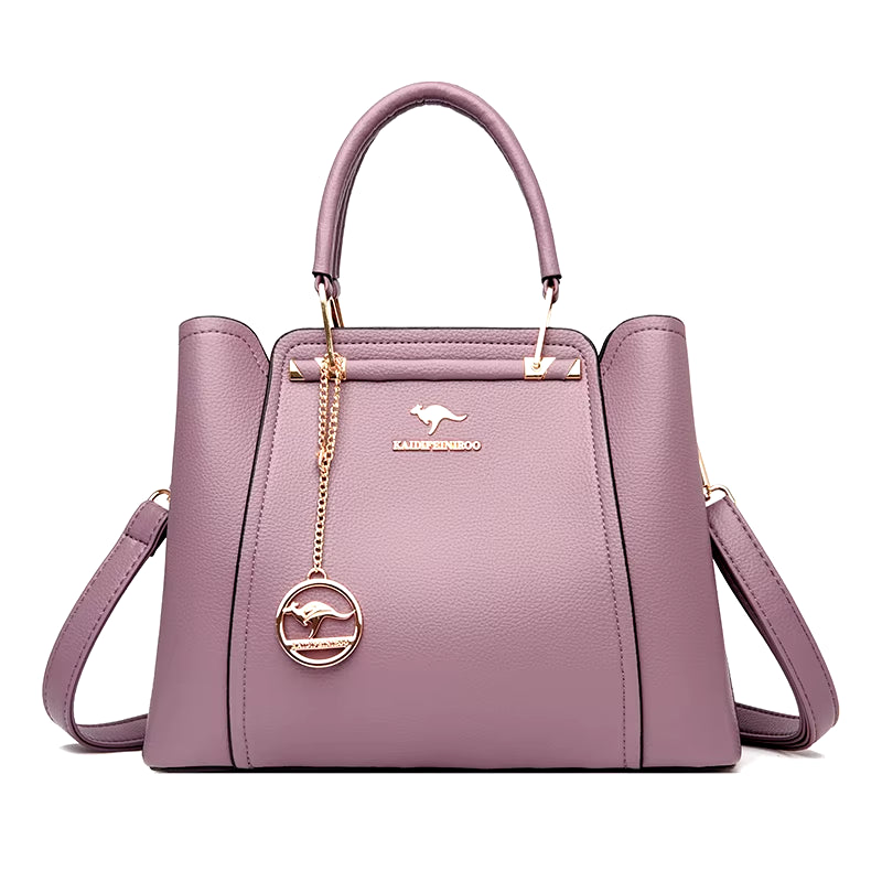 Luxury 3-Layer Leather Handbags for Women - Designer Crossbody Tote Bag with Large Capacity 2024