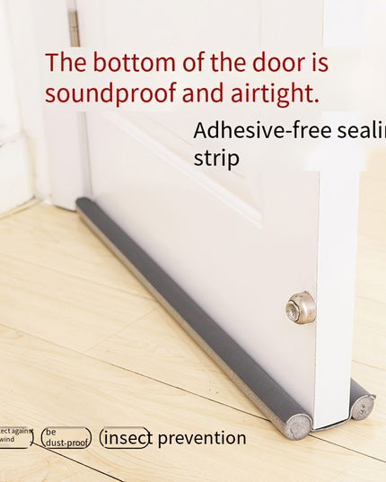 High Resistance Rubber and Fabric Soundproof Draft Stopper - 1 Under Door Energy Saving Waterproof Seal Strip, 36.61 Inch - for Bedroom Doors, Under Door Mount