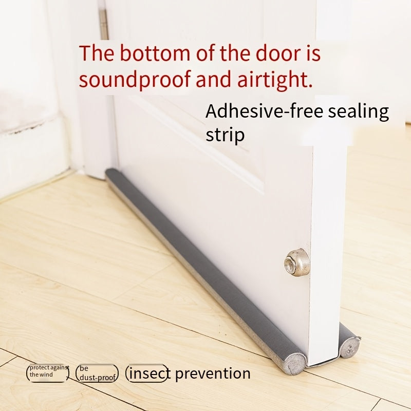 High Resistance Rubber and Fabric Soundproof Draft Stopper - 1 Under Door Energy Saving Waterproof Seal Strip, 36.61 Inch - for Bedroom Doors, Under Door Mount