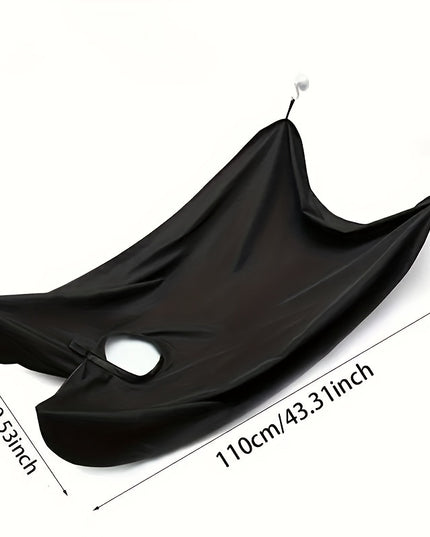 Beard Bib Apron For Men, Beard Trimming Catcher Bib For Shaving & Hair Clippings, Waterproof Non-Stick Hair Catcher Grooming Cloth With 2 Suction Cups