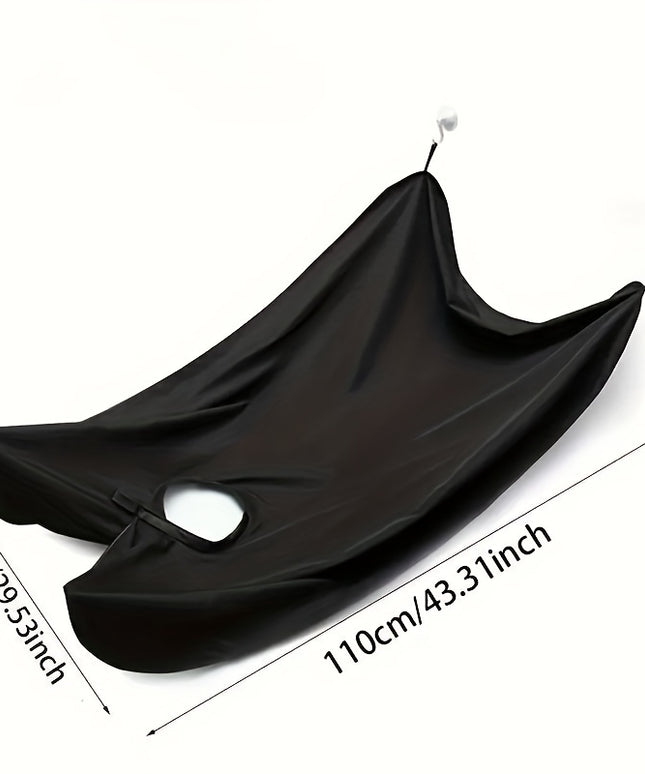 Beard Bib Apron For Men, Beard Trimming Catcher Bib For Shaving & Hair Clippings, Waterproof Non-Stick Hair Catcher Grooming Cloth With 2 Suction Cups