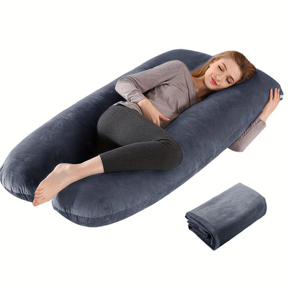 Pregnancy Pillow, U Shaped Full Body Pillows For Sleeping Support, 55in/60in Maternity Pillow For Pregnant Women With Cover